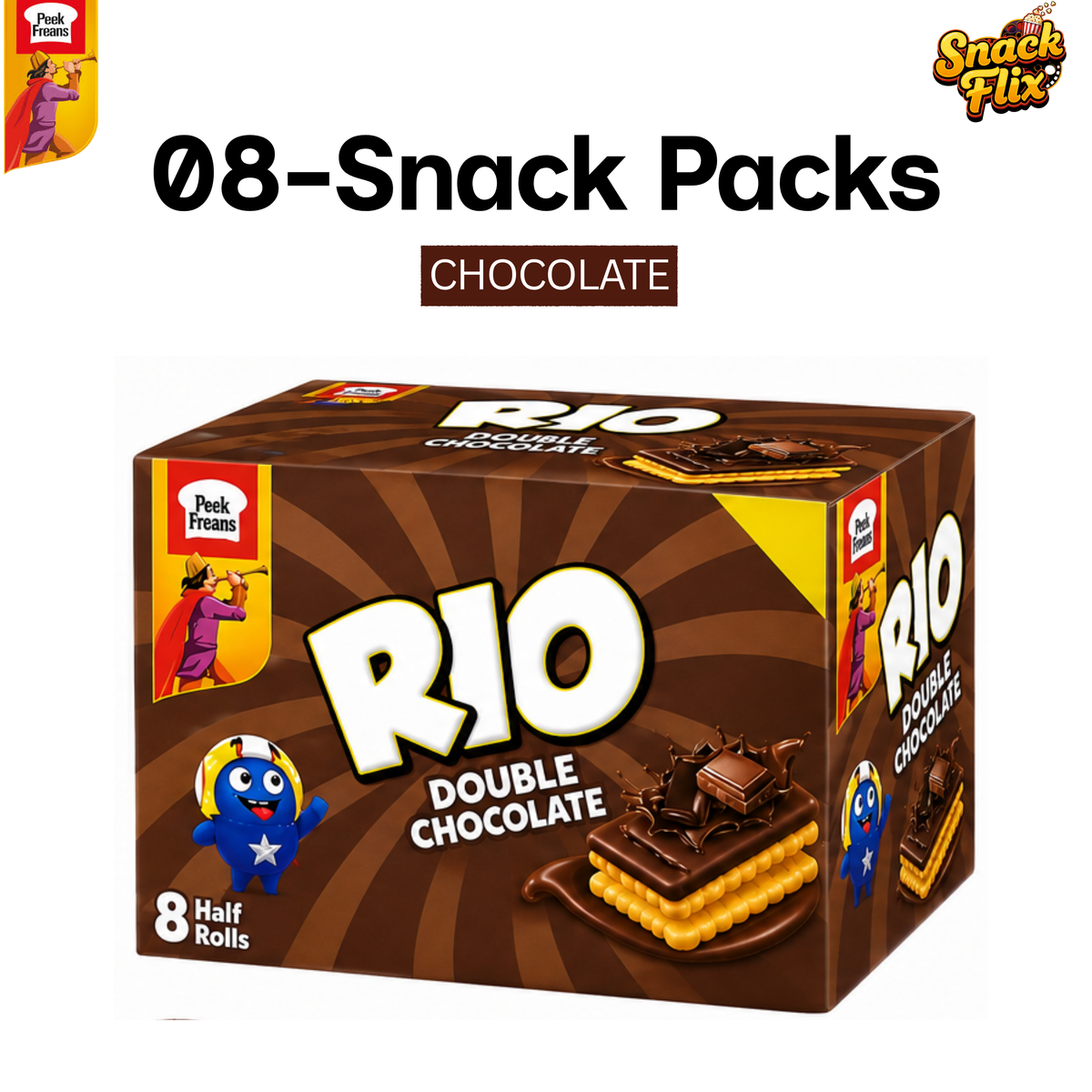 RIO– Chocolate Biscuits | 8 Snack Packs 🍫✨