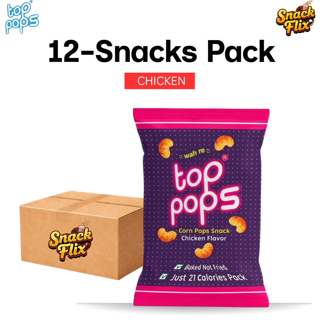 Top Pops – Chicken (Red) | 12 Snack Packs 🌽❤️