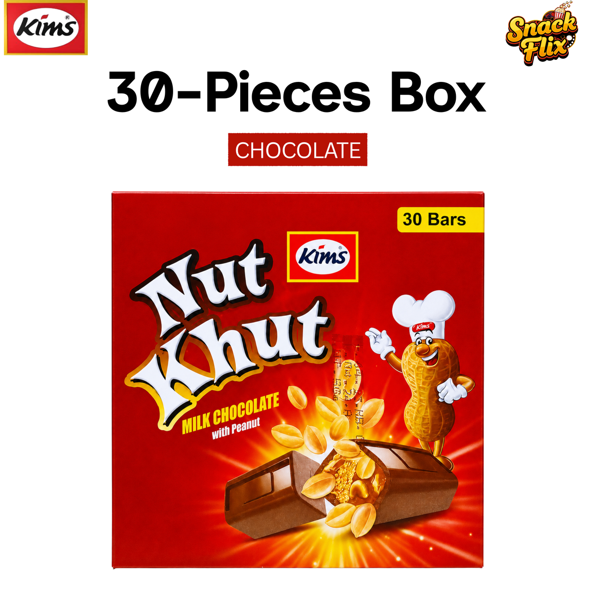 Nut Khut Chocolate | 30 Packets Box 🍫🥜