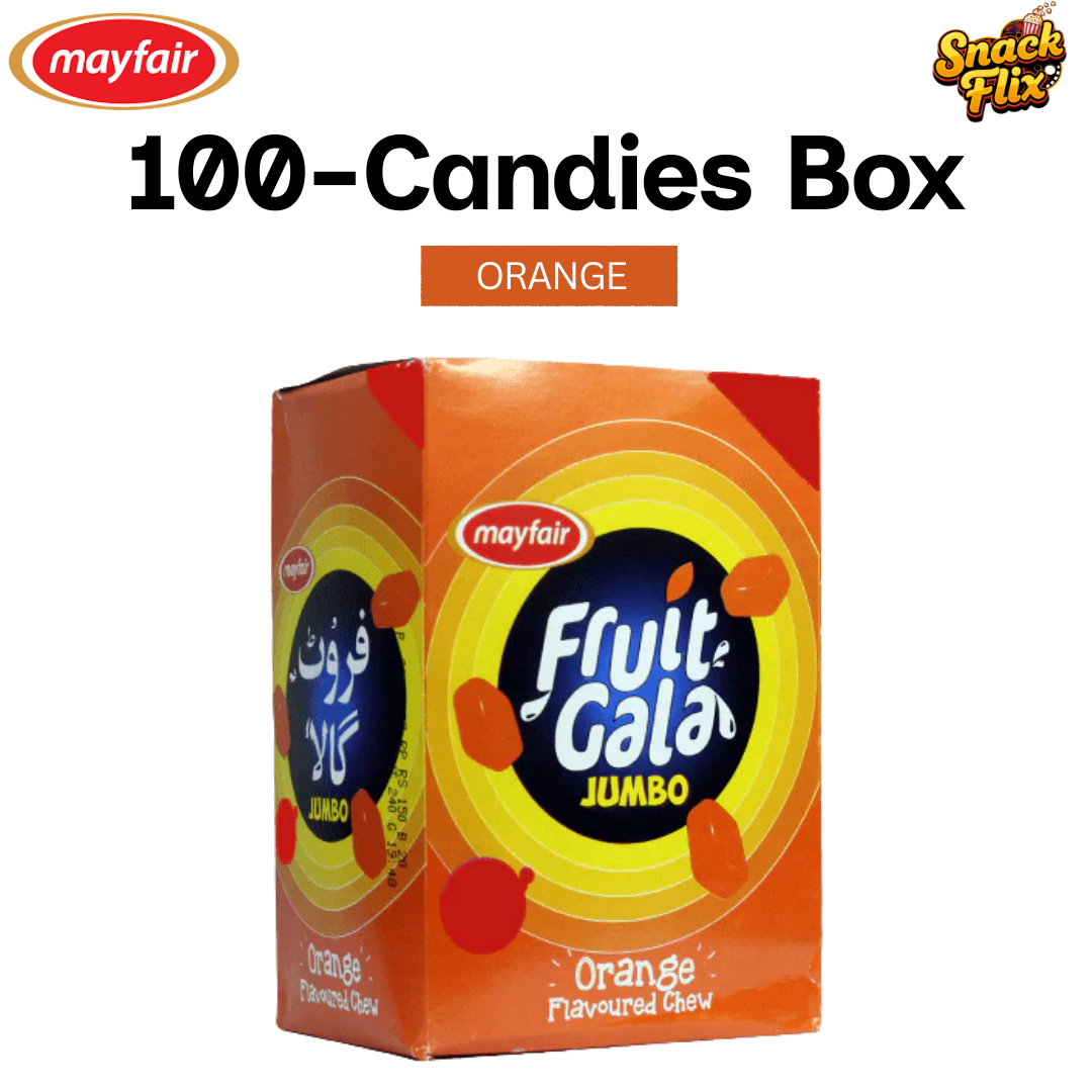 Fruit Gala - Orange - 100 Candies Box🍊