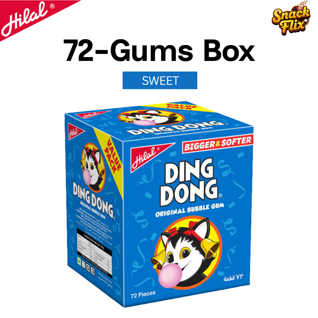 Ding Dong Bubble by Hilal โ 72 Piece Box ๐ฅ
