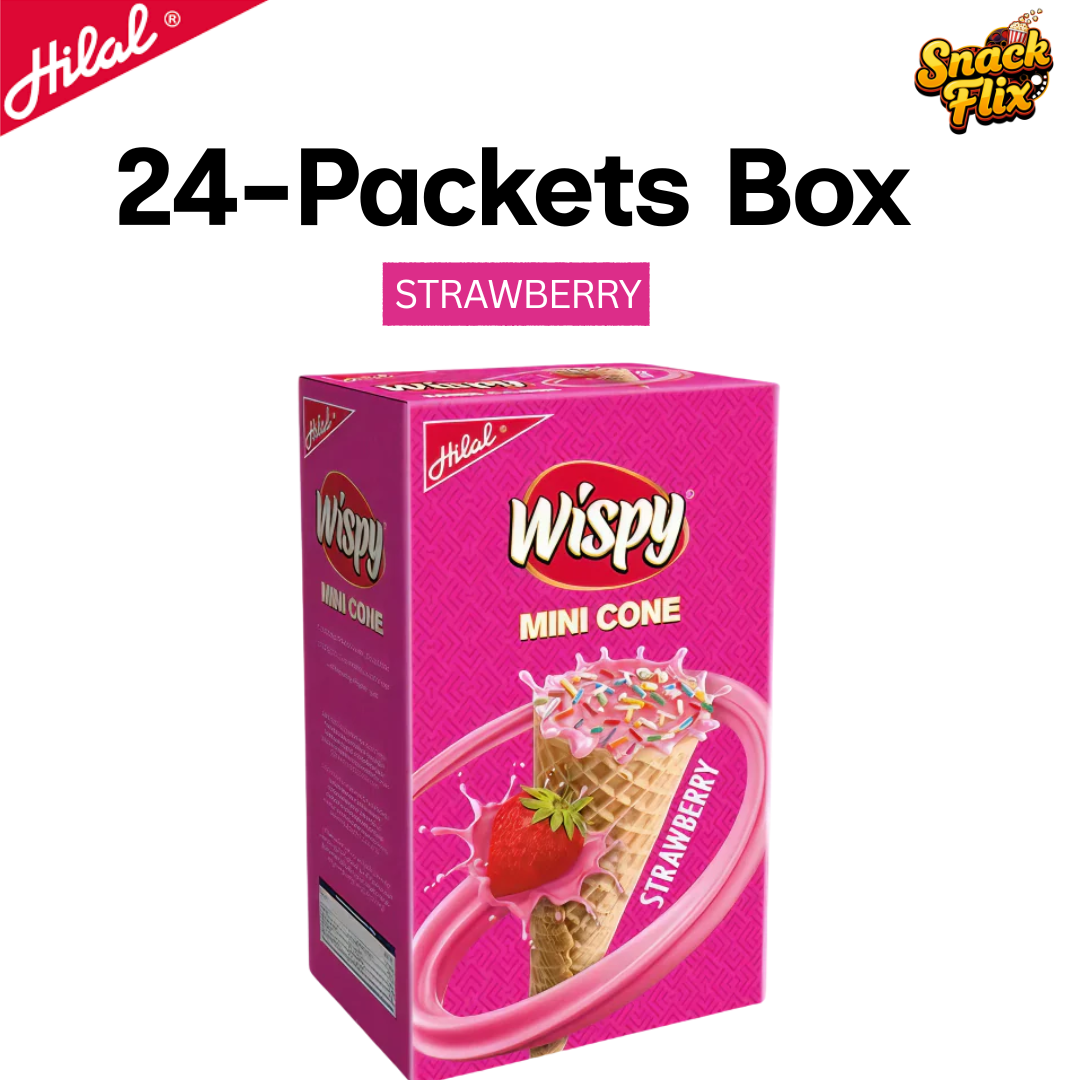 Wispy Cones Strawberry β Hilal | 20 Cones Box ππ¦