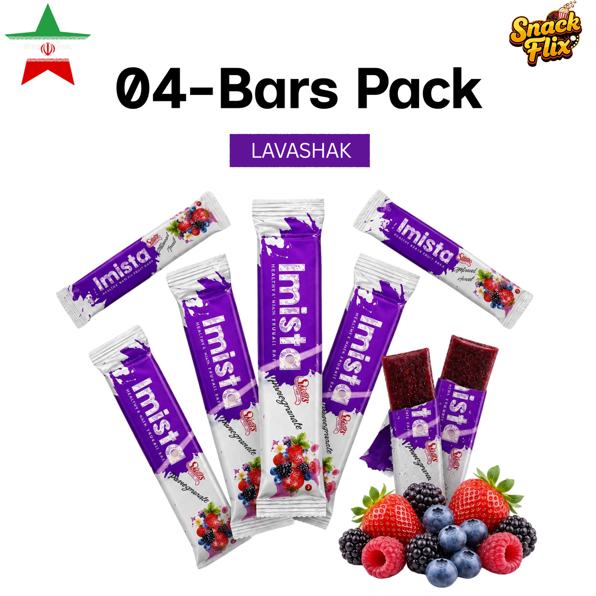 Imista Bars - Mix Fruit Pack of 04🍇