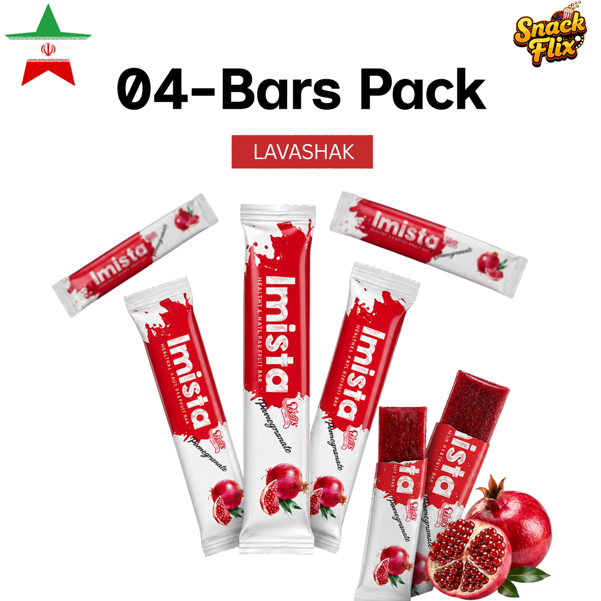 Imista Bars - Pomegranate Flavor Pack of 04
