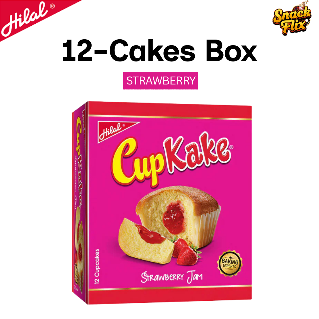 Hilal Strawberry Cupcakes β 12-Pieces Box ππ§