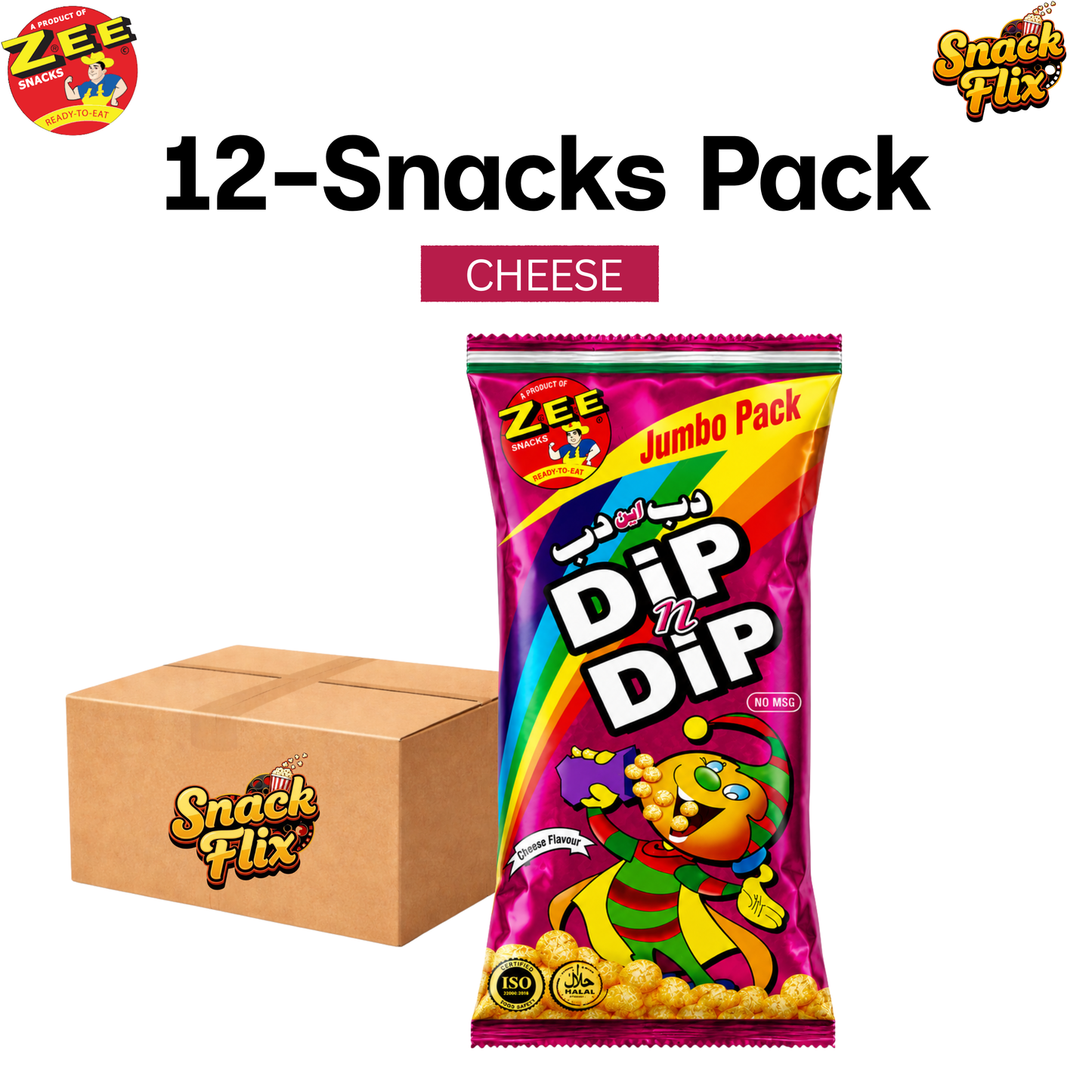 ZEE Dip n Dip Cheese Flavour – 12 Packs 🧀