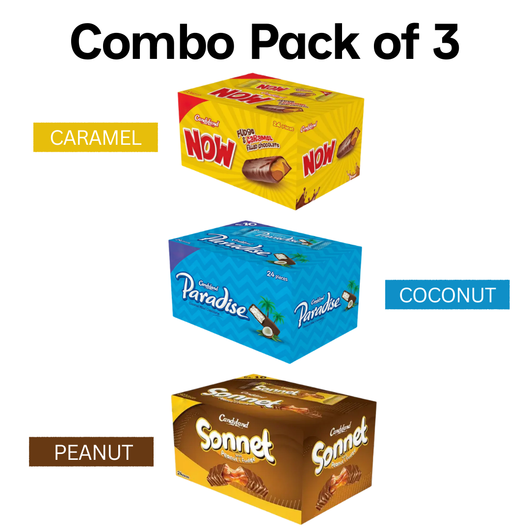 CandyLand Combo – Now , Sonnet & Paradise🍫🥜🥥