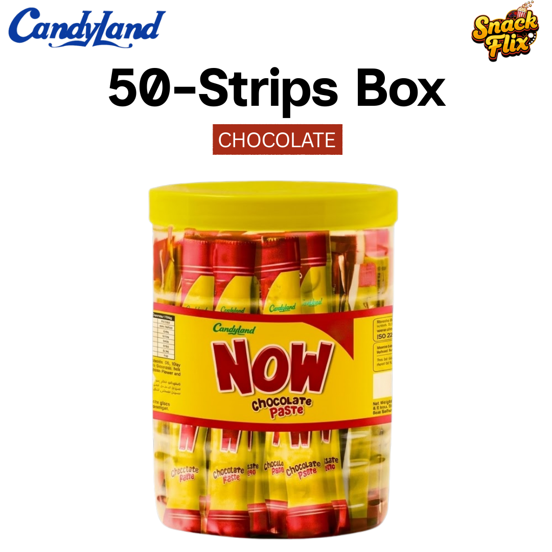 Now Chocolate Paste – Strips | 50 Pieces 🍫✨