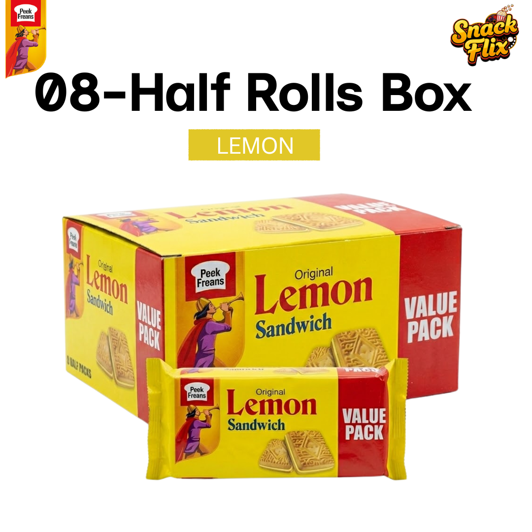 Lemon Sandwich Biscuit β Peek Freans | 8 Half Rolls ππͺ