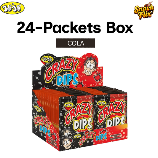 Crazy Dips Cola – Jojo | 24 Sachets Box 🥤🍬
