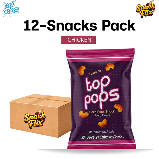 Top Pops – Chicken (Red) | 12 Snack Packs 🌽❤️