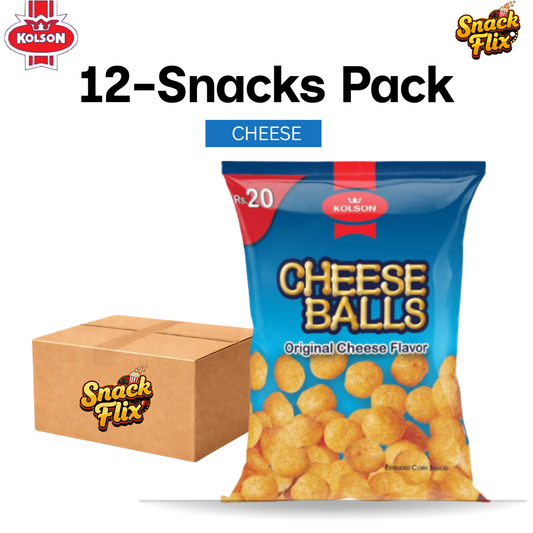 Cheese Balls – Kolson | 12 Snack Packs 🧀💛