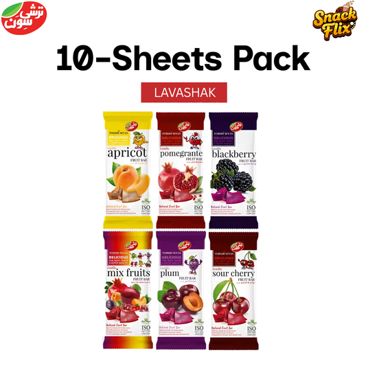 Lavashak Sheets Pack of 10 -  Mix Flavors - Torshi Sevan