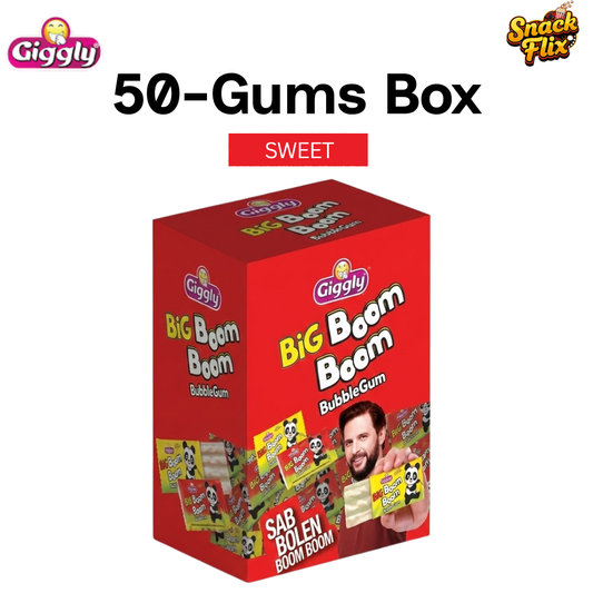 Boom Boom Bubble Gum– 50 Pieces Box
