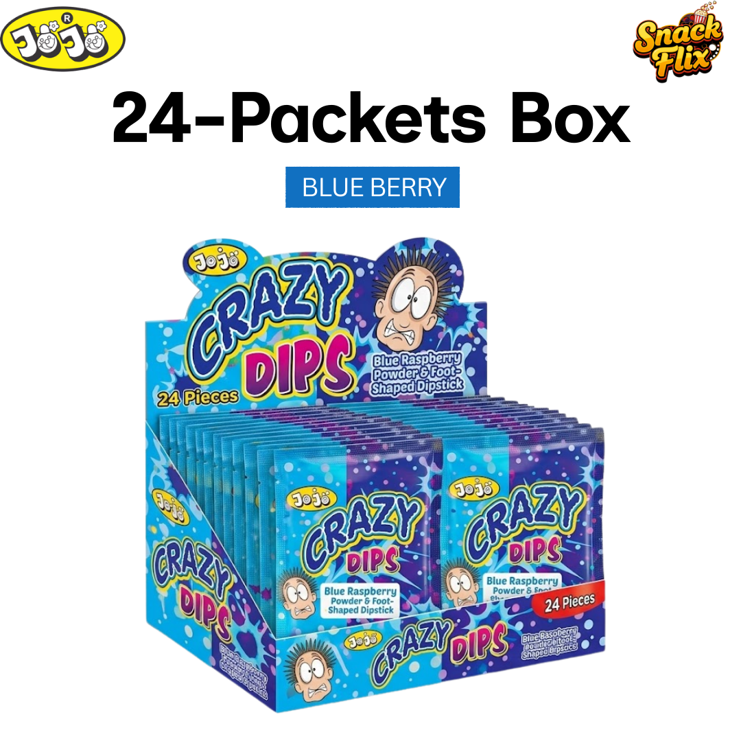 Crazy Dips by Jojo – 24-Sachet Box 🔵✨