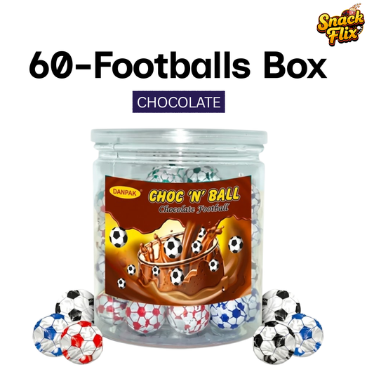 Chocolate Footballs – Mini Chocolate Balls | 60 Pieces ⚽🍫✨