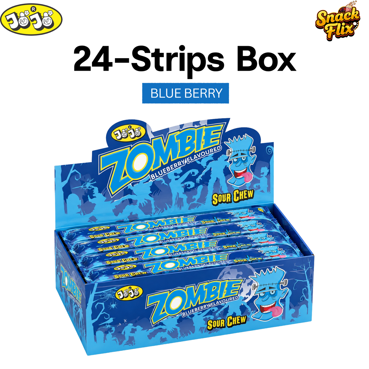 Zombie Strips by Jojo–24 Packets Box 🔵💀