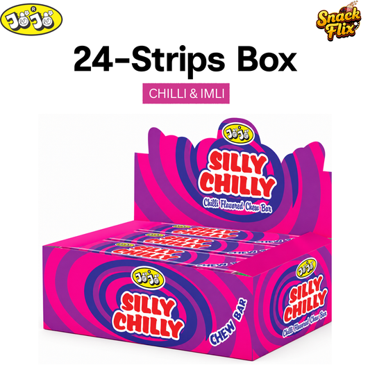 Jojo Silly Chilly Chew Bar (24 Strips Box) | Chilli & Imli Flavor 🌶️