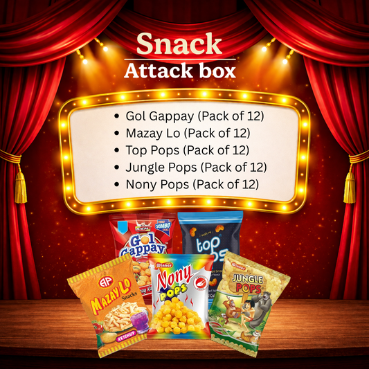 Snack Attack Box – Free Delivery 🚚 | Ultimate Crunch Combo 🍿🍭