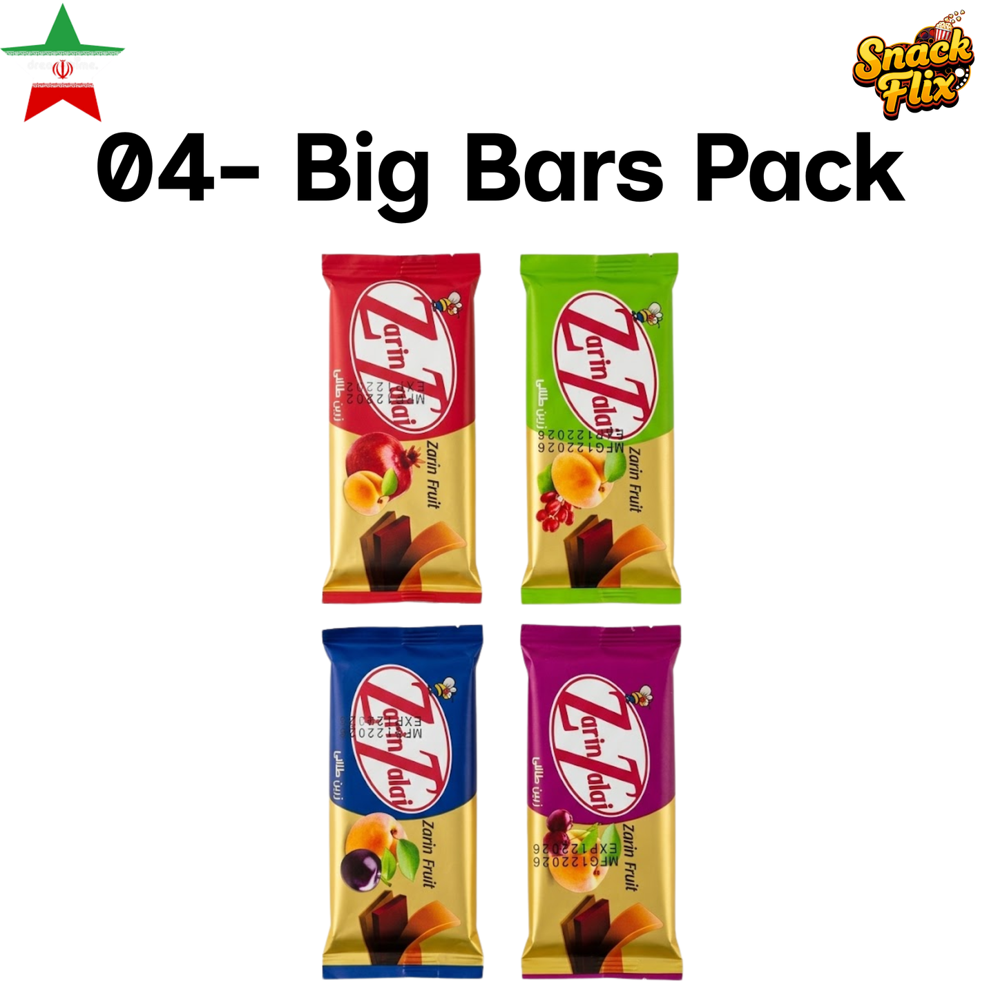 Zarin Tala Fruit Bars – Lavashak | Pack of 4 🍓🔥