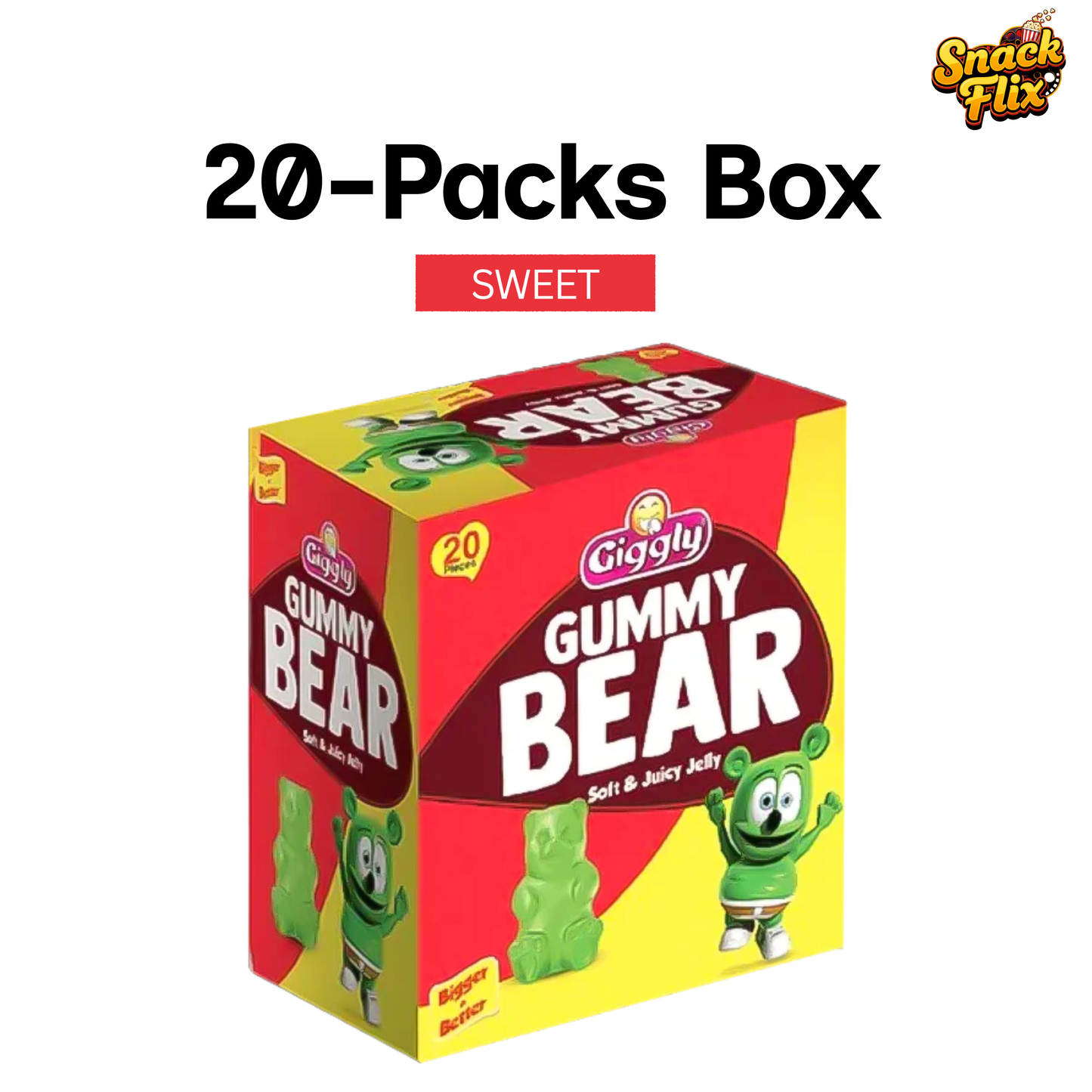 Gummy Bears – Giggly | Jelly | 20 Packs Box 🐻🍬