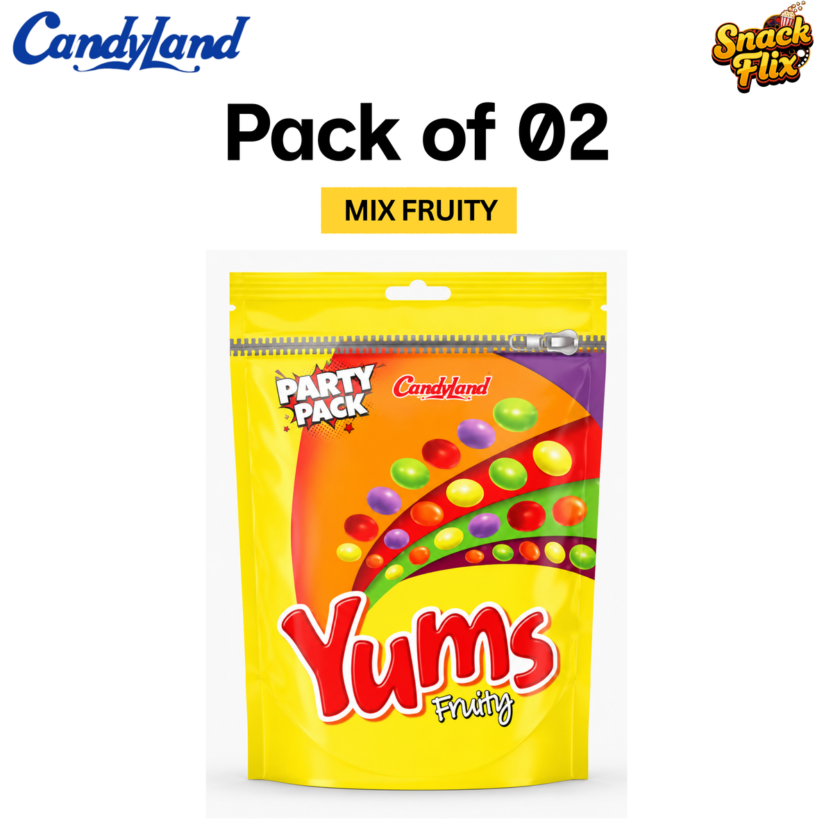 YUMS - Fruity Flavor - 02 Party Packs
