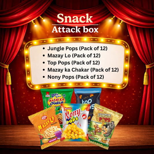 Snack Attack Box – Free Delivery 🚚 | Ultimate Crunch Combo 🍿🍭