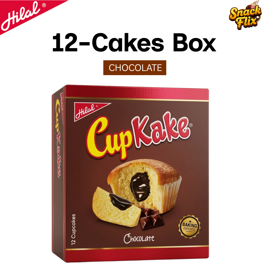 Hilal Chocolate Cupcakes – 12-Pieces Box 🍫