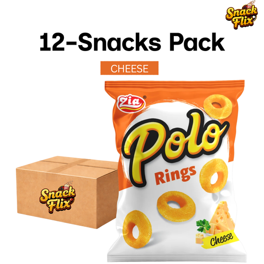 Zia Polo Rings Cheese Flavor (12 Snack Packs) 🧀