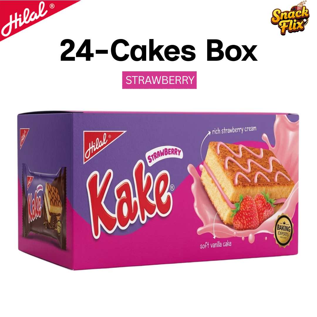 Hilal Kake Strawberry – 24‑Pack Box 🍓✨