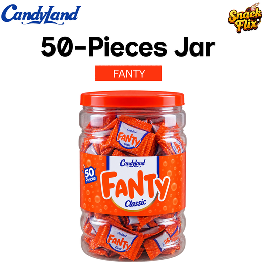 Fanty  – Orange Flavor | 50 Candies Jar 🍊✨