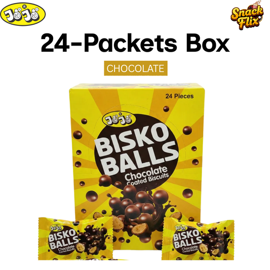 Bisco Balls – 24 Packets Box | Chocolate Biscuit Bites 🍫✨