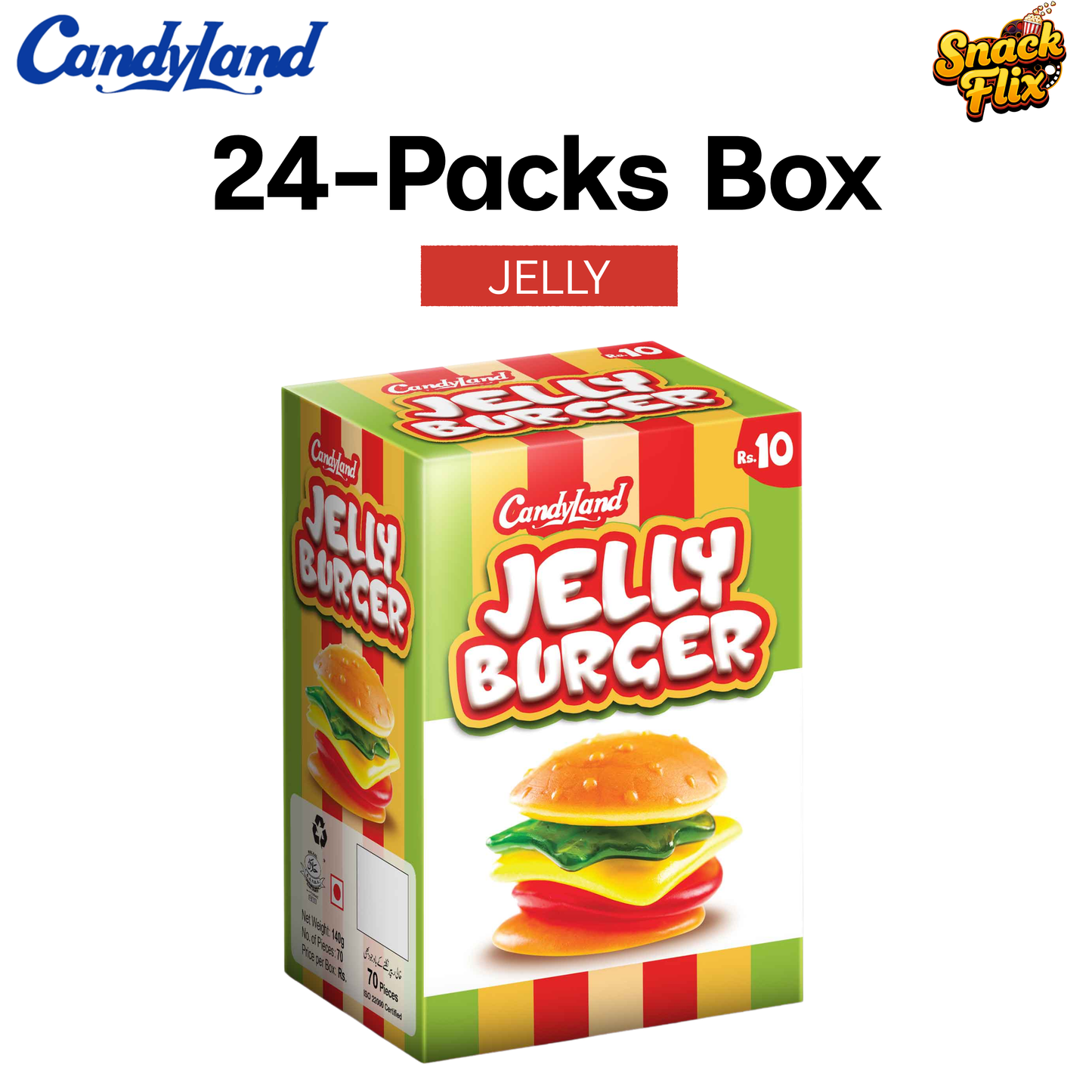 Candyland Burger Jelly – 24 Packs Box 🍔