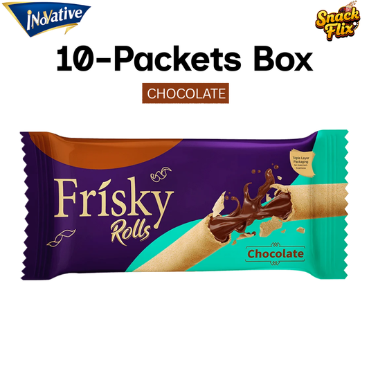 Frisky – Chocolate Filled Wafer | 10 Snack Packs 🍫✨