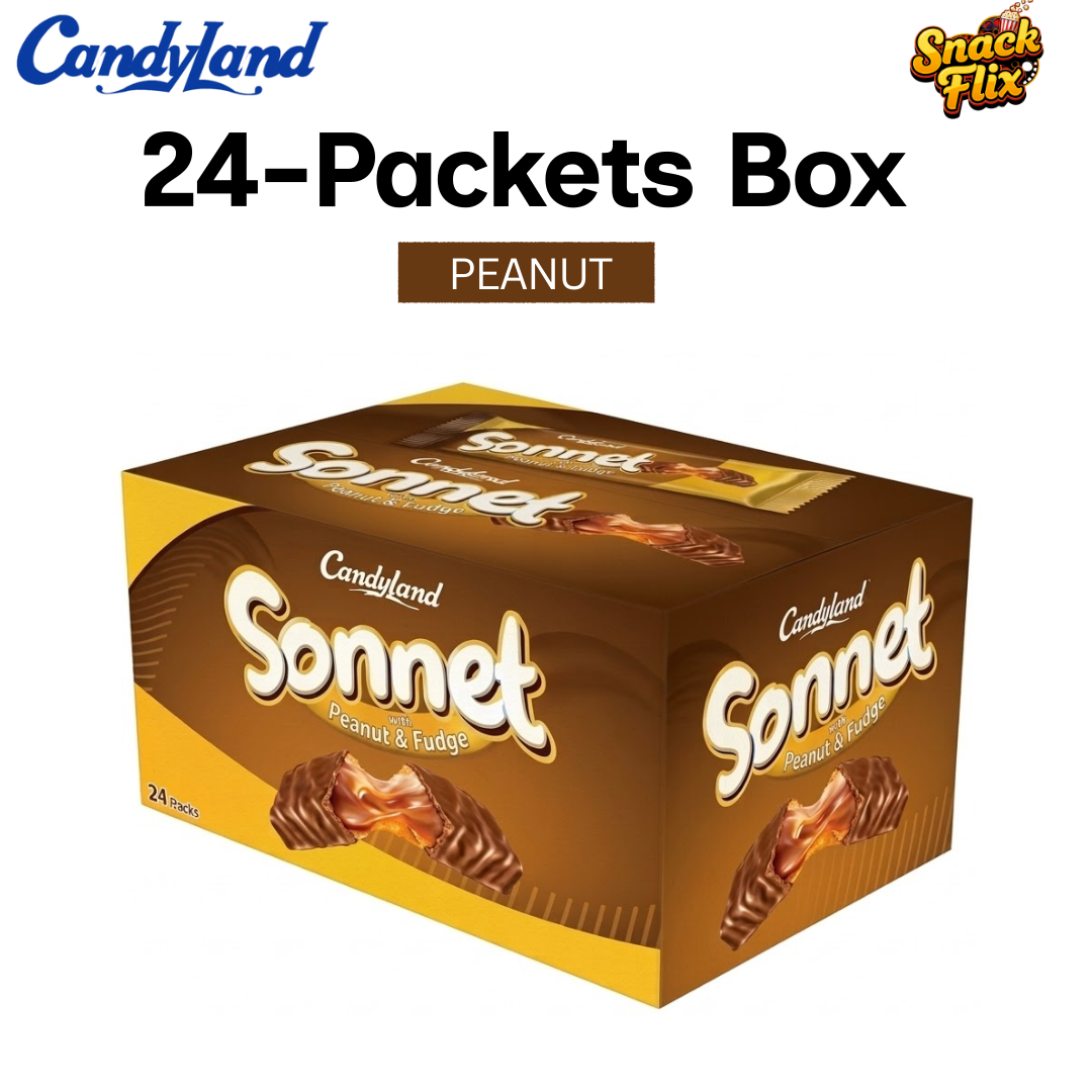 Sonnet – Peanut & Fudge | 24 Snack Packs 🥜🍫