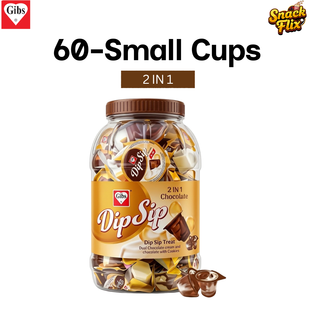 Dip Sip – 2in1 with Crispy Balls | 60 Single Cups 🍫✨