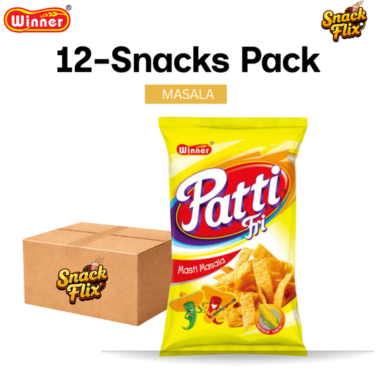 Patti Fri – Crispy Corn Fries Snack | 12 Snack Packs 🍟✨