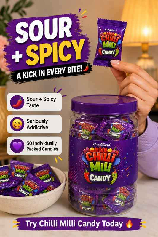 Chilli Milli Candy - 50 Candies Box 💜💚