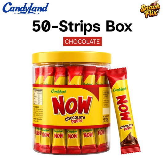 Now Chocolate Paste –  Strips | 50 Pieces 🍫✨