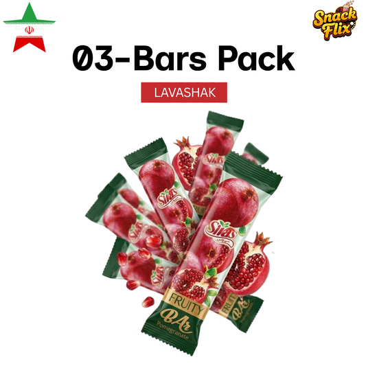Sivas Fruity Bars - Pomegranate Flavor Pack of 03