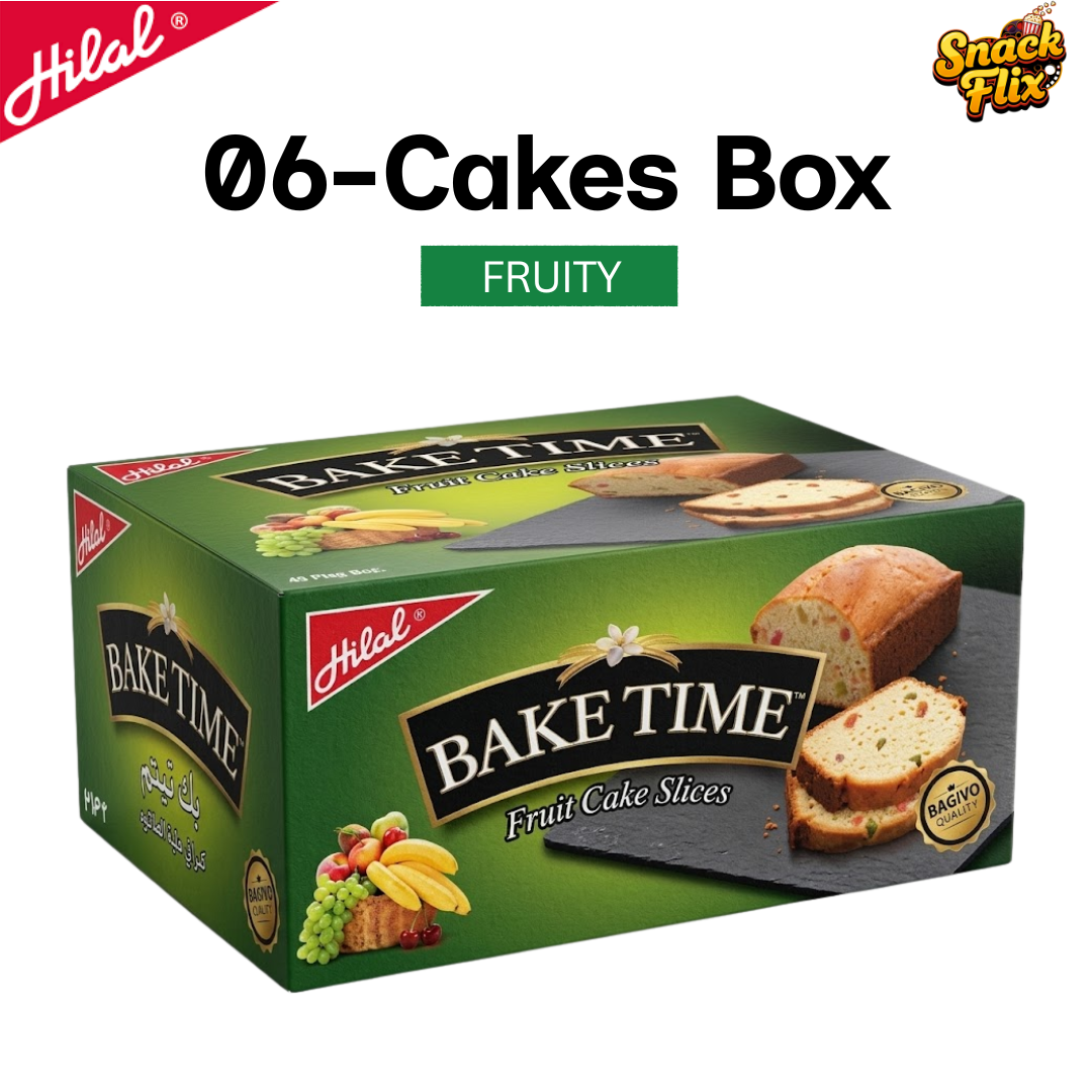 Bake Time Fruit Cake Slices – 6-Pieces Box ✨