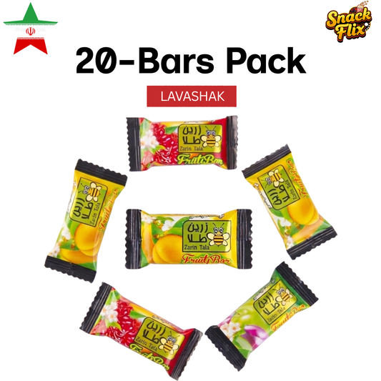 Zarin Tala Fruity Bars - Pack of 20