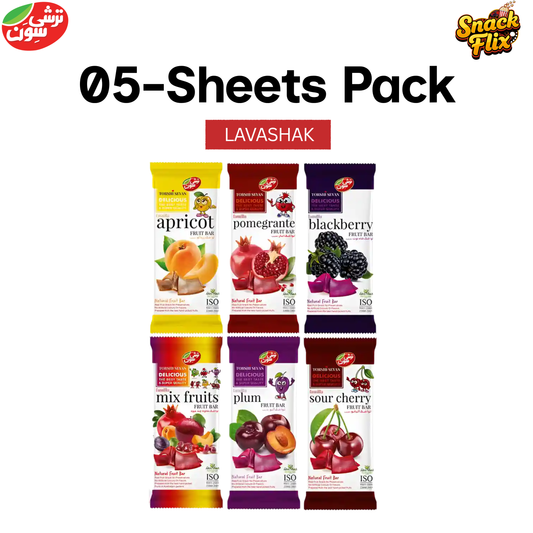 Lavashak Sheets Pack of 05 -  Mix Flavors - Torshi Sevan